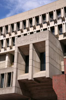Detail of the Boston City Hall