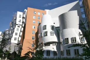 Street facade of the Stata Center in Boston