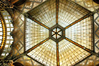 Glaskuppel des Pariser hofes