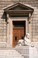 Sphinx statue at Opera House, Budapest