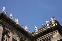 Statues of Composers on the State Opera House in Budapest