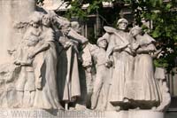 Detail of the Mihaly Vorosmarty Statue, Budapest
