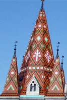 Ziegeldach der Matthiaskirche, Budapest