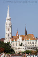 Matthiaskirche von Pest aus gesehen, Budapest