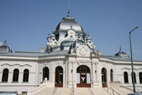 Ice rink entrance at Városliget in Budapest