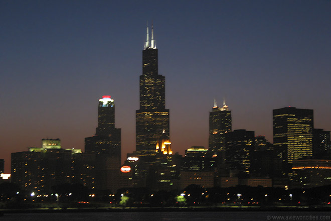 Sears Tower at night
