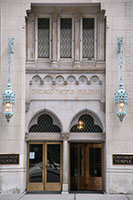 Chicago Temple Building Entrance