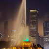 Buckingham Fountain at night