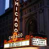 Chicago Theatre at night