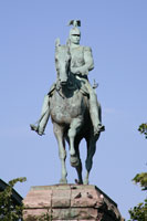 Statue of Emperor Wilhelm II at the Hohenzollern bridge