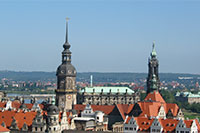 View from the Kreuzkirche in Dresden