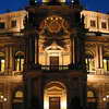 Semper Opera House entrance at night