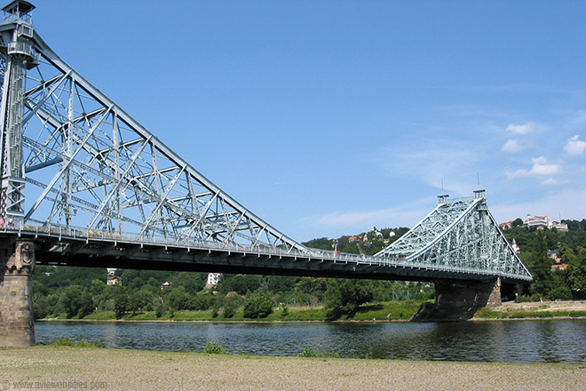 Loschwitzer bridge, a.k.a. the Blue Wonder