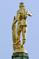 Golden Man, New Town Hall, Dresden