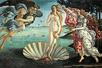 Naissance de Vénus, Galerie des Offices, Florence
