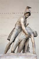 Menelaüs ondersteunt het lichaam van Patroclus, Loggi dei Lanzi