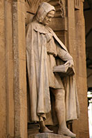 Statue de Giovanni Villani, Mercato Nuovo, Florence