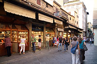 Shops on the Ponte Vecchio in Florence