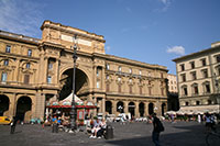 Piazza della Repubblica, Florenz, Italien