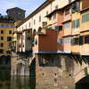 Houses protruding from the Ponte Vecchio
