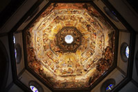 Fresco op het plafond van de koepel van de kathedraal van Florence