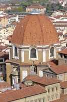 De koepel van de prinsenkapel, Medici-kapellen, Florence