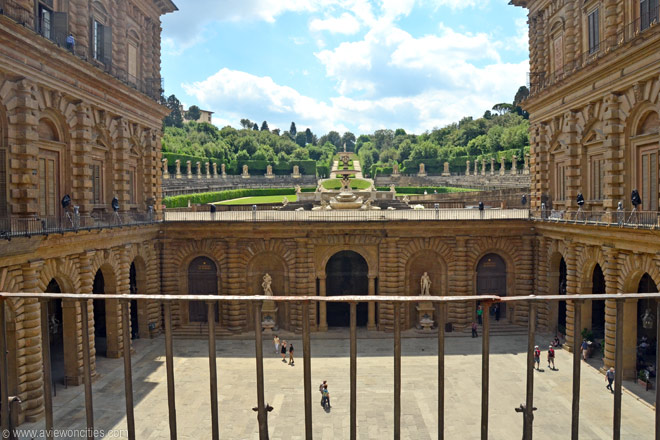 Ammannati Courtyard Seen From Inside Palazzo Pitti Florence