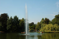 Lake at the Palmengarten in Frankfurt