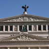 The double pediment of the Old Opera House