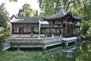 Chinese pavilions in the Bethmann Park, Frankfurt