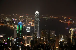 View from The Peak at night