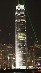 Two IFC at night, Hong Kong