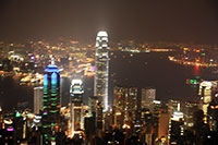 View from The Peak at night