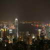 Hong Kong Skyline at night seen from the Peak