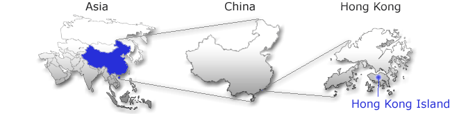 Location of Hong Kong