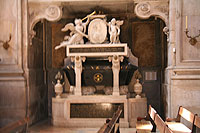 Tombe van Dona Maria I van Portugal in de Estrela Basiliek in Lissabon
