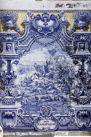 Panneau d'azulejo au Pavillon Carlos Lopes dans le Parc Édouard VII