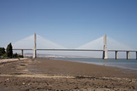 Main span of the Ponte Vasco da Gama in Lisbon