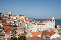 Vue depuis le Miradouro de Santa Luzia