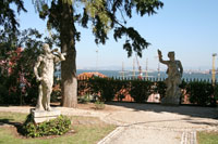 De tuin van het Nationaal Museum voor Oude Kunst in Lissabon
