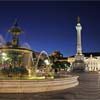 Pra�a de D. Pedro IV at night