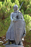 Standbeeld van Afonso Henriques, de eerste koning van Portugal