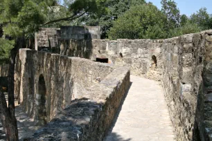 Ramparts of the St George Castle in Lisbon