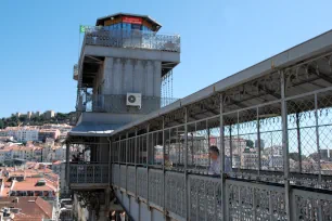 Covered walkway, Santa Justa Elevator, Lisbon