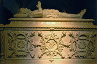 Tomb of Luís de Camões in the Hieronymites church in Lisbon