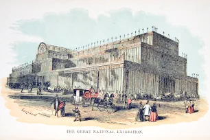 Crystal Palace in Hyde Park in 1851, London