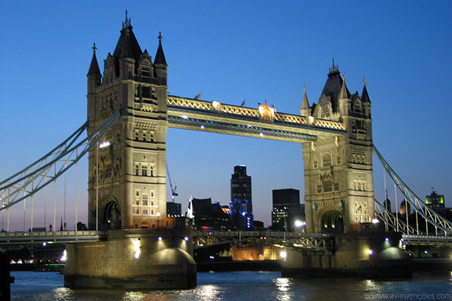 Tower Bridge at dusk