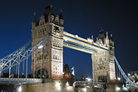 Tower bridge at night