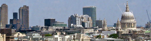 De City of London gezien vanaf de London Eye