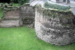 Roman Wall near the Museum of London
